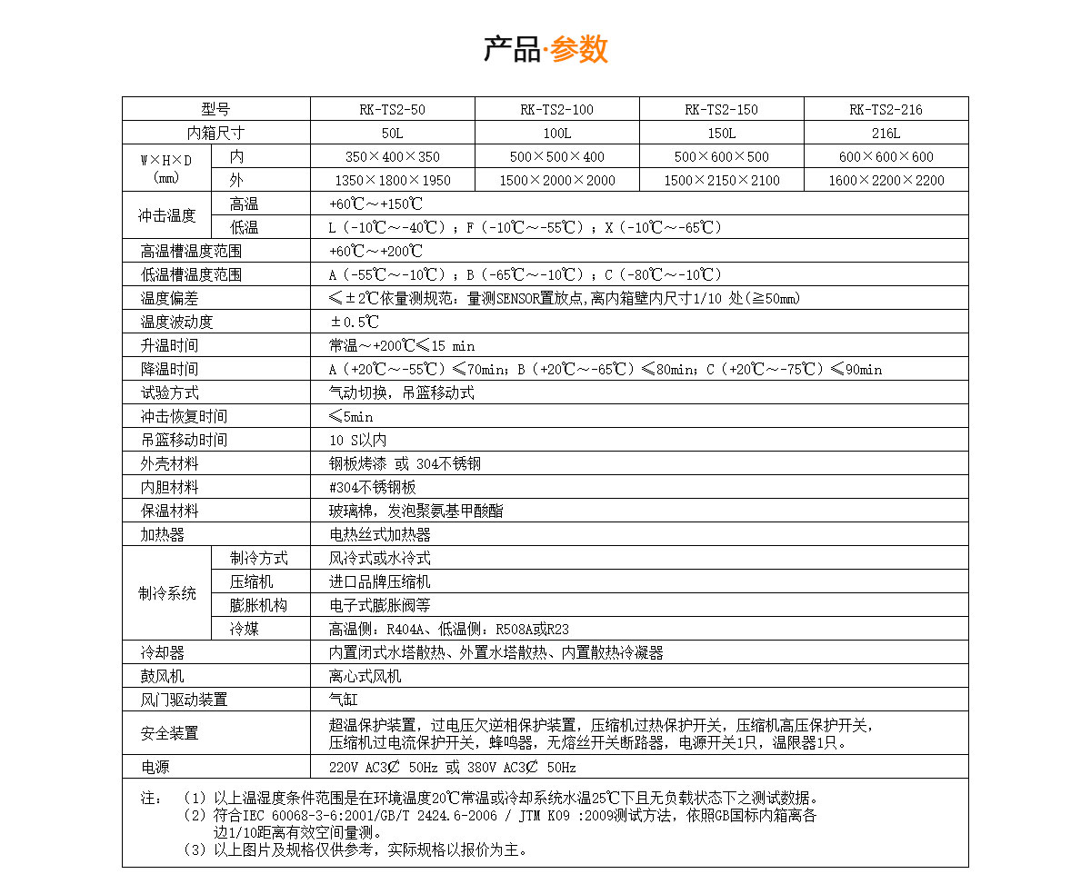 溫度沖擊試驗箱